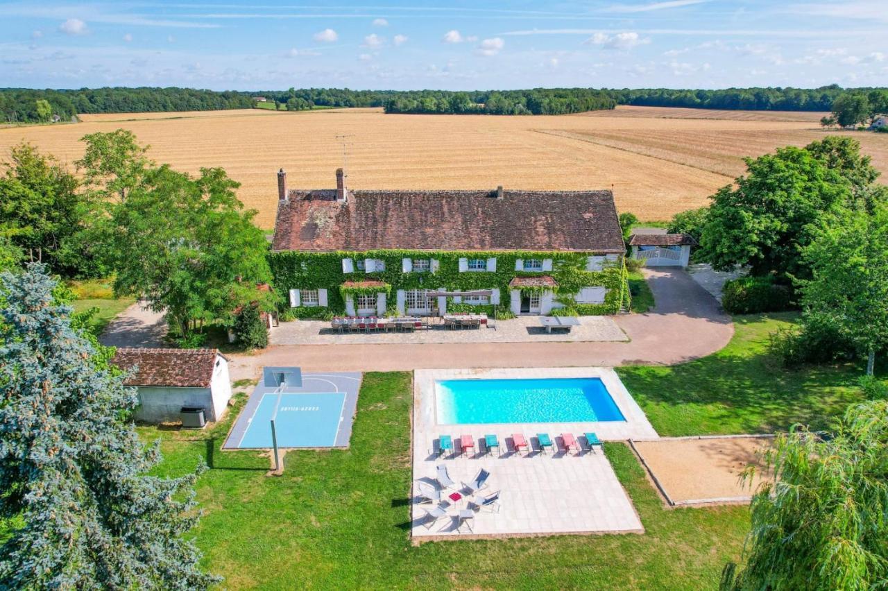Crazy Villa Etisseaux 45 - Heated Pool - Volley Court - 1H30 Paris - 45P Saint-Maurice-sur-Aveyron Exterior foto